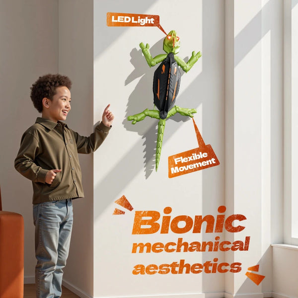 Cameleon Cǎțǎrǎtor Gecko - Jucărie Reîncǎrcabilǎ cu Telecomandǎ - Cadoul Ideal pentru Copii