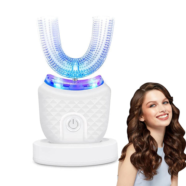 Periuță de Dinți Electrică din Silicon pentru Albirea Dinților, cu Ultrasunete, pentru Adulți
